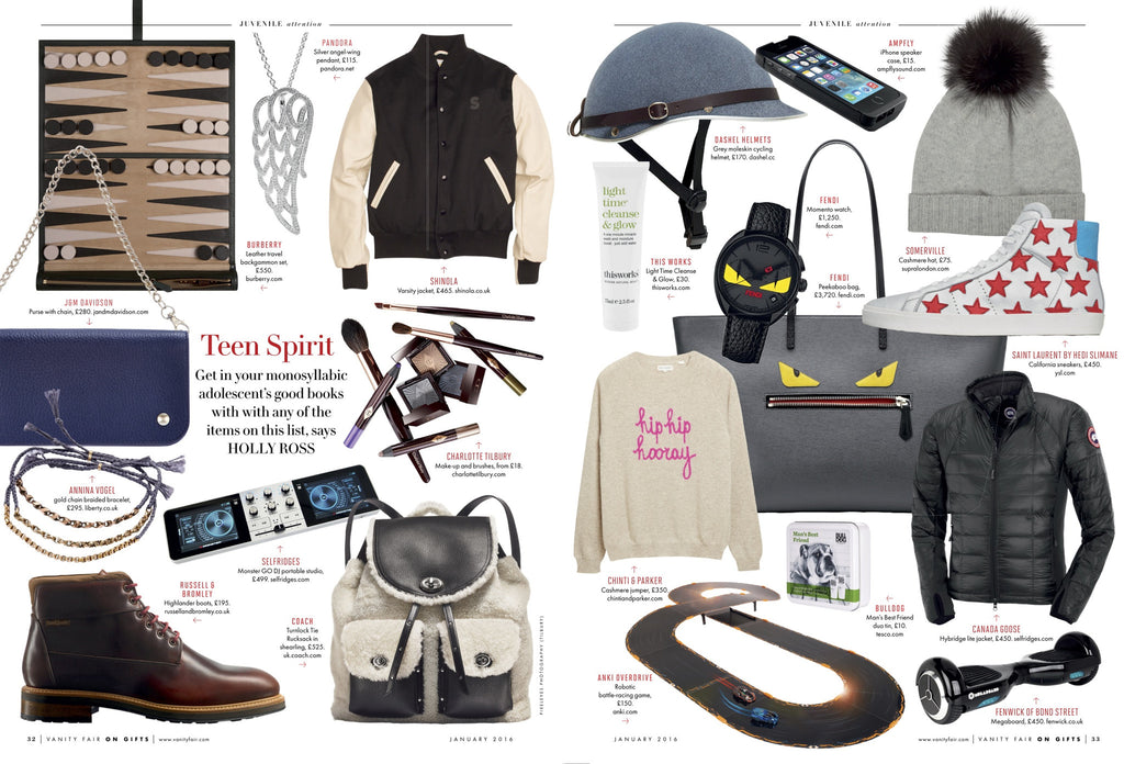 Vanity Fair on Gifts Jan 2016