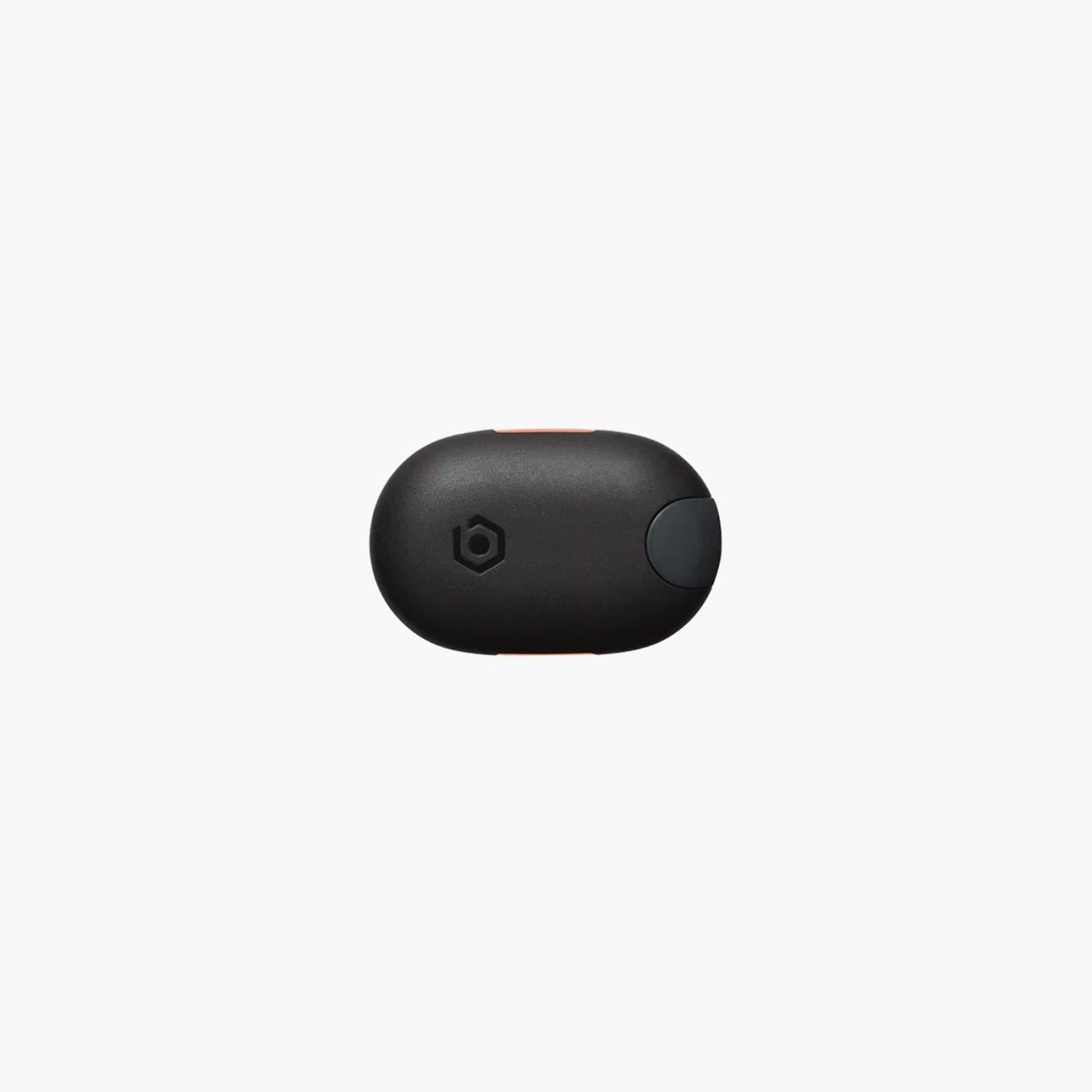 Rear view of Beryl Pixel rechargeable LED bike light with waterproof casing and USB rechargeable design